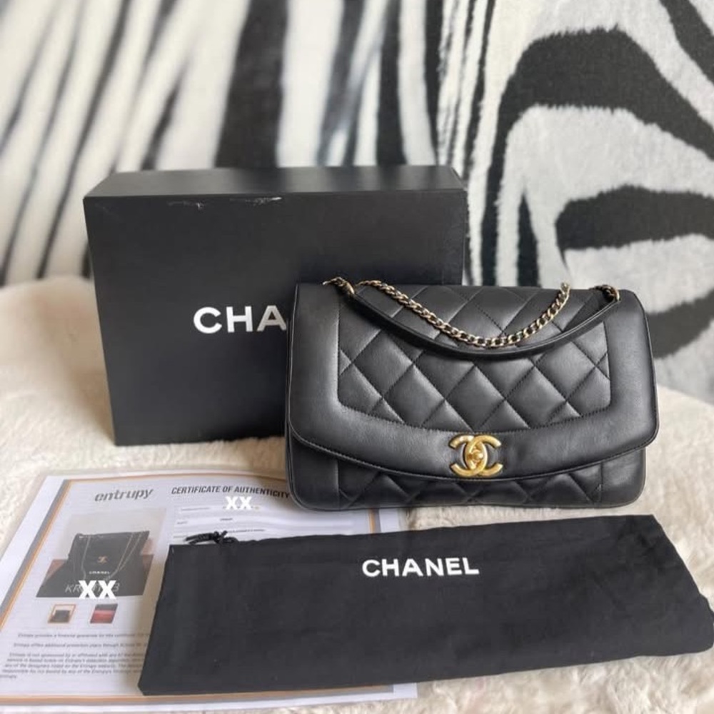 SOLD‼️Chanel Reissue Diana Flap Bag – 2015 Calfskin